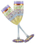 Mosaic Garland Champagne Glasses, Set of 2