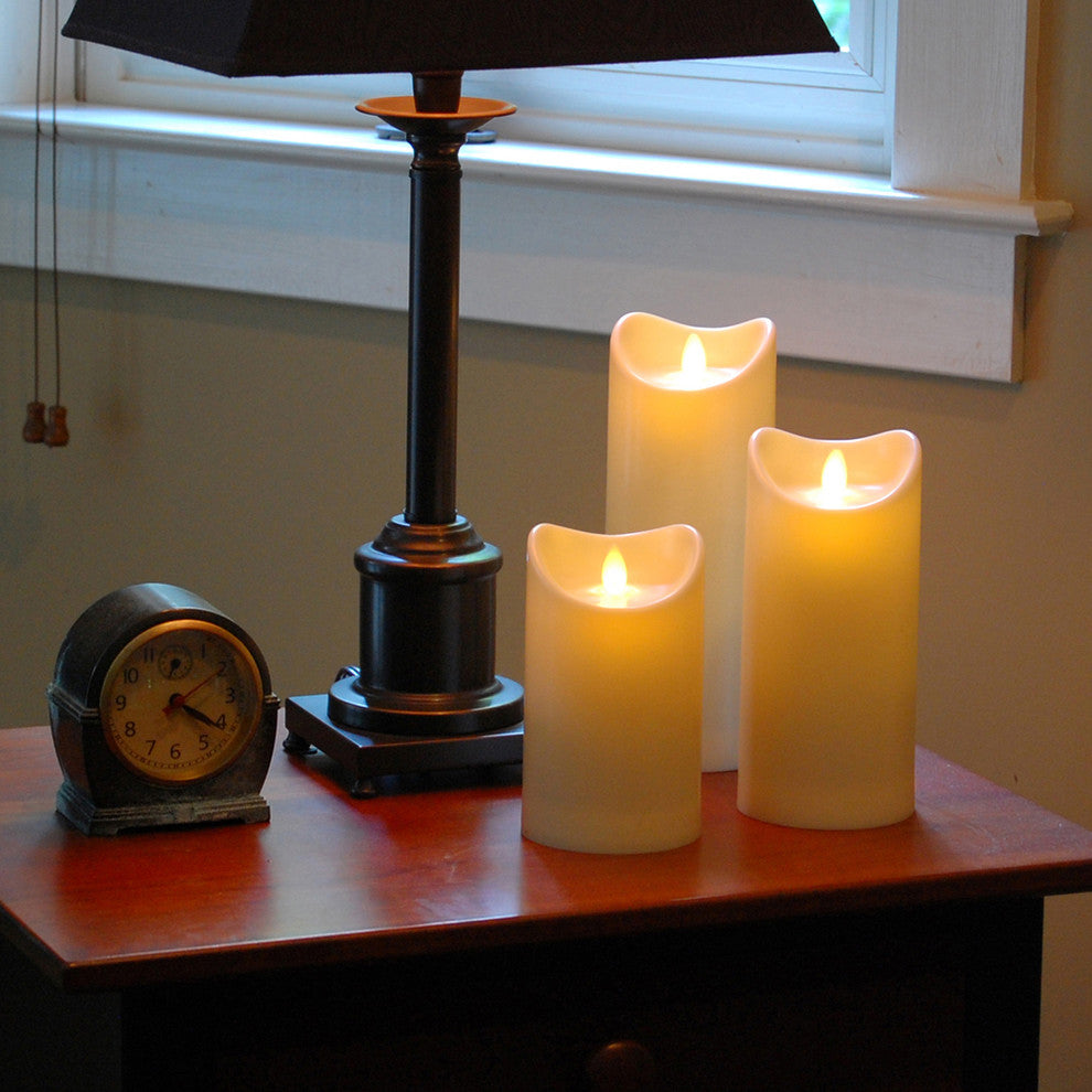 Action LED Pillar Candle, 3.5"x7"