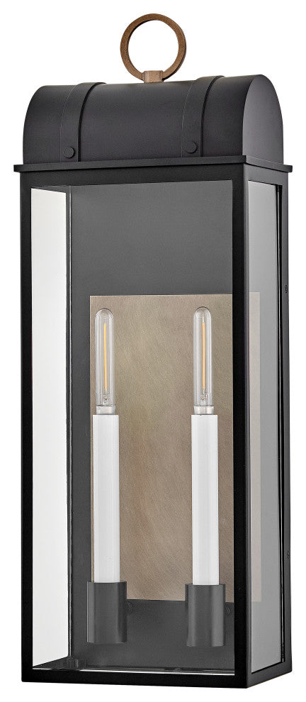 Hinkley Campbell Large Wall Mount Lantern, Black