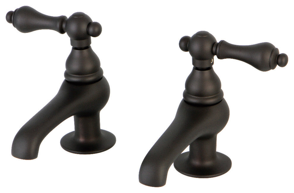 Kingston Brass Basin Faucet With Metal Lever Handle, Oil Rubbed Bronze
