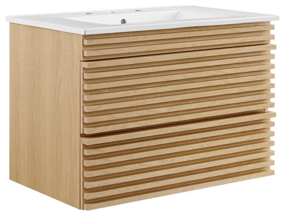 Render 30" Wall-Mount Bathroom Vanity