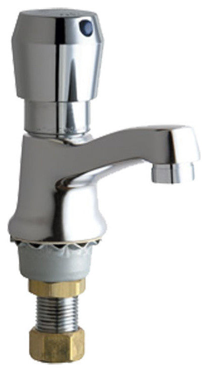 Chicago Faucets 333-E2805-665PSHAB Single Supply Metering Sink Faucet
