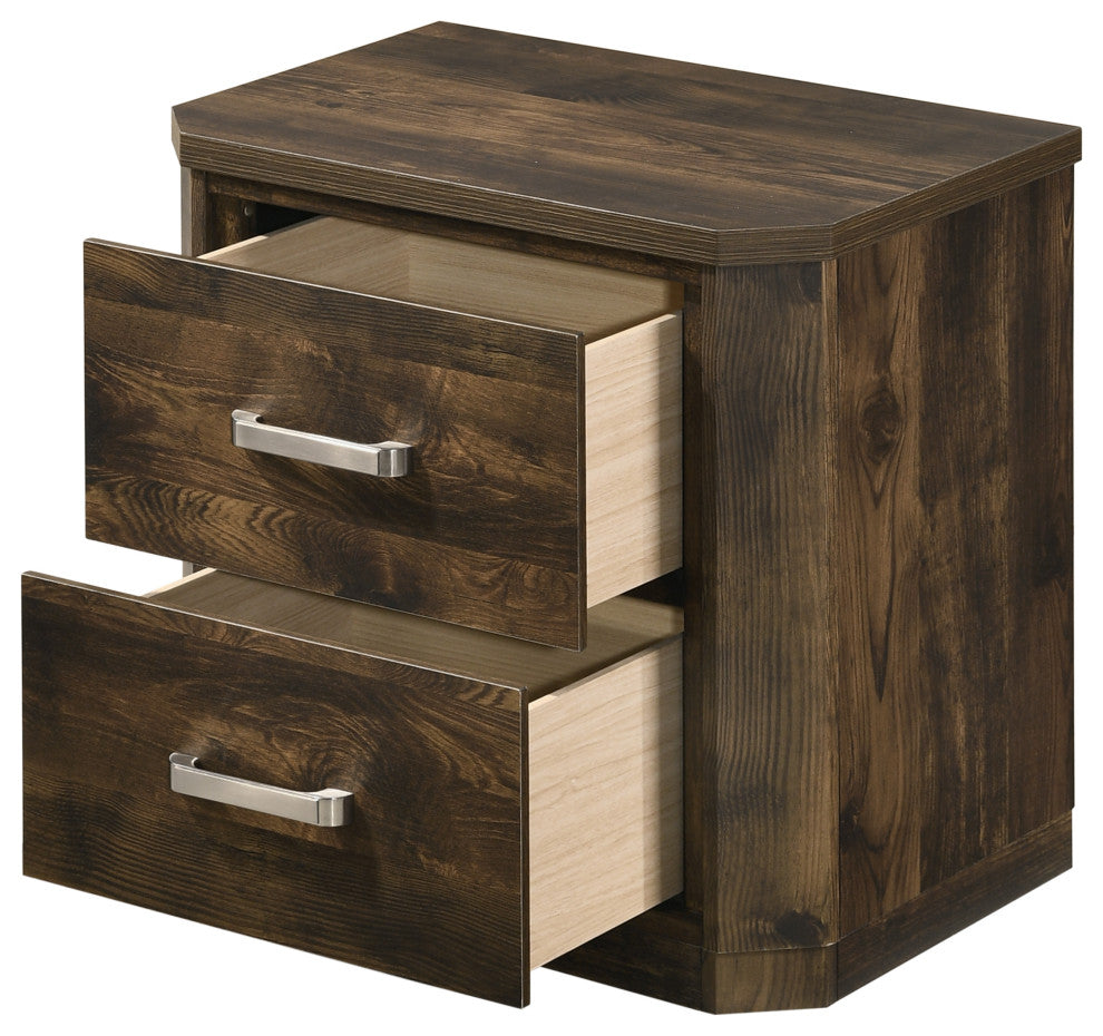 ACME Elettra Nightstand, Antique Walnut