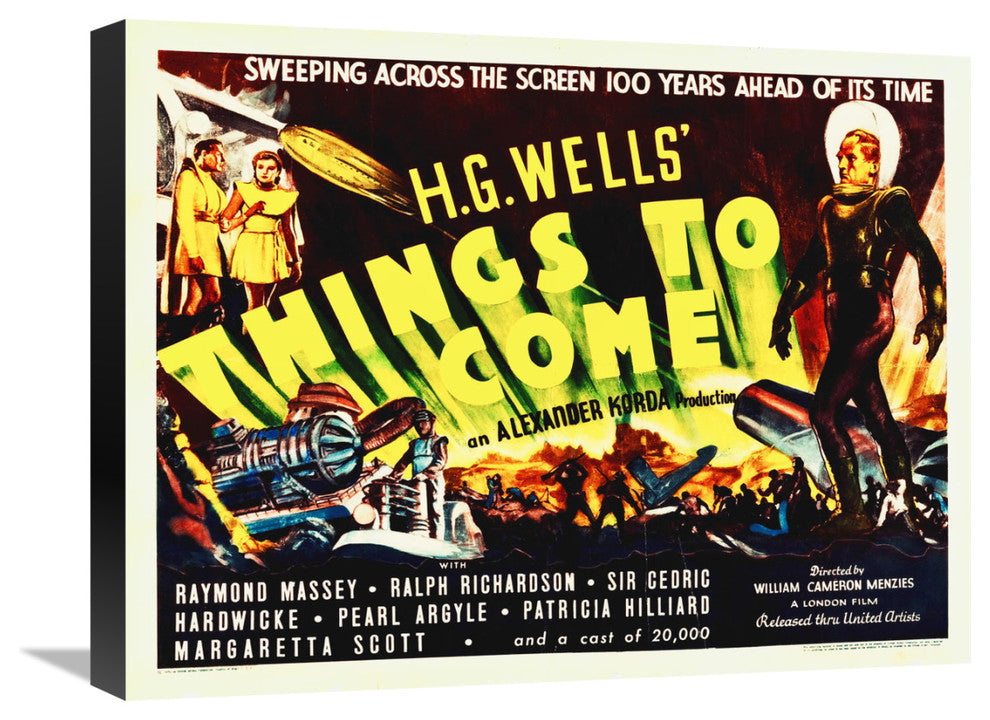 "Things To Come, 1936" Canvas by Hollywood Photo Archive, 22x17"