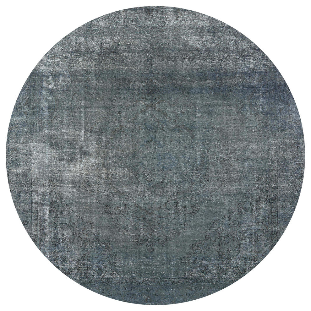Ahgly Company Indoor Round Mid-Century Modern Area Rugs, 4' Round