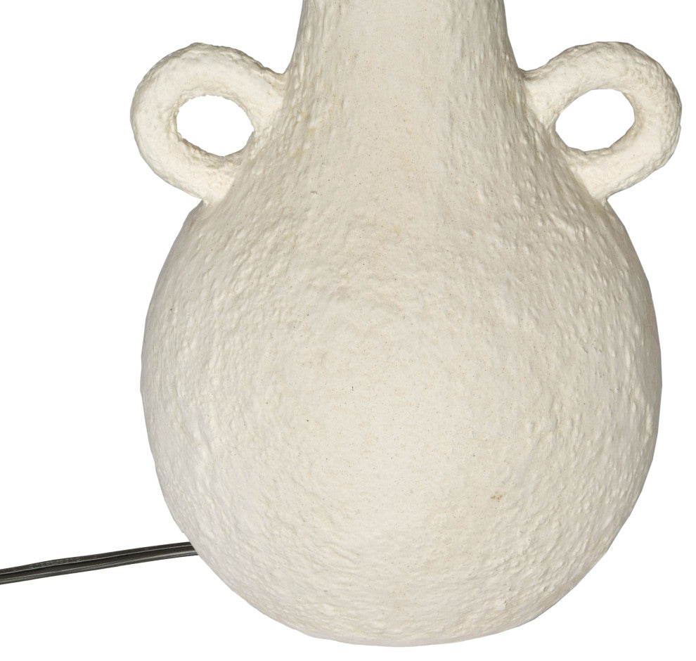 Lalit Natural & White Ceramic Table Lamp