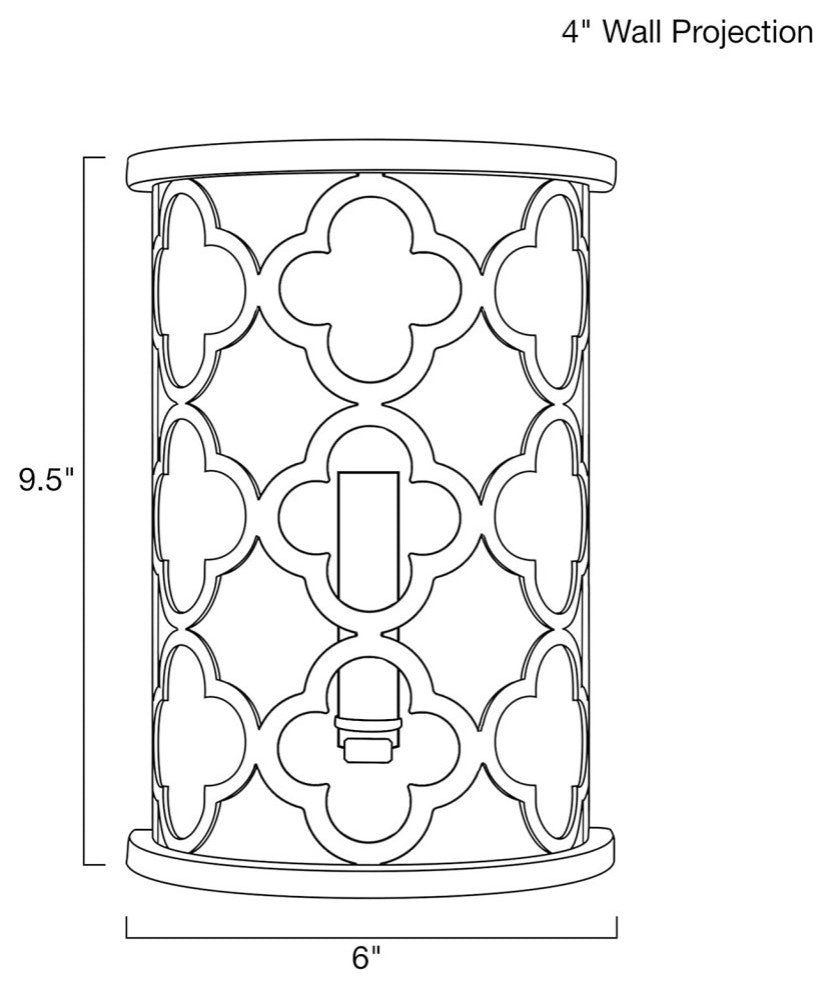 Modern simplicity wall light white frame wall fixture