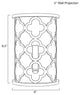 Modern simplicity wall light white frame wall fixture