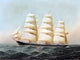 Tile Mural Seascape Ship Sea By Antonio Jacobsen, 6"x8", Matte