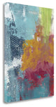 "Lime Green Waterfall Abstract" By Sarah Ogren, Giclee on Gallery Wrap Canvas