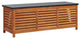 vidaXL Patio Storage Box Entryway Outdoor Storage Chest Solid Wood Eucalyptus