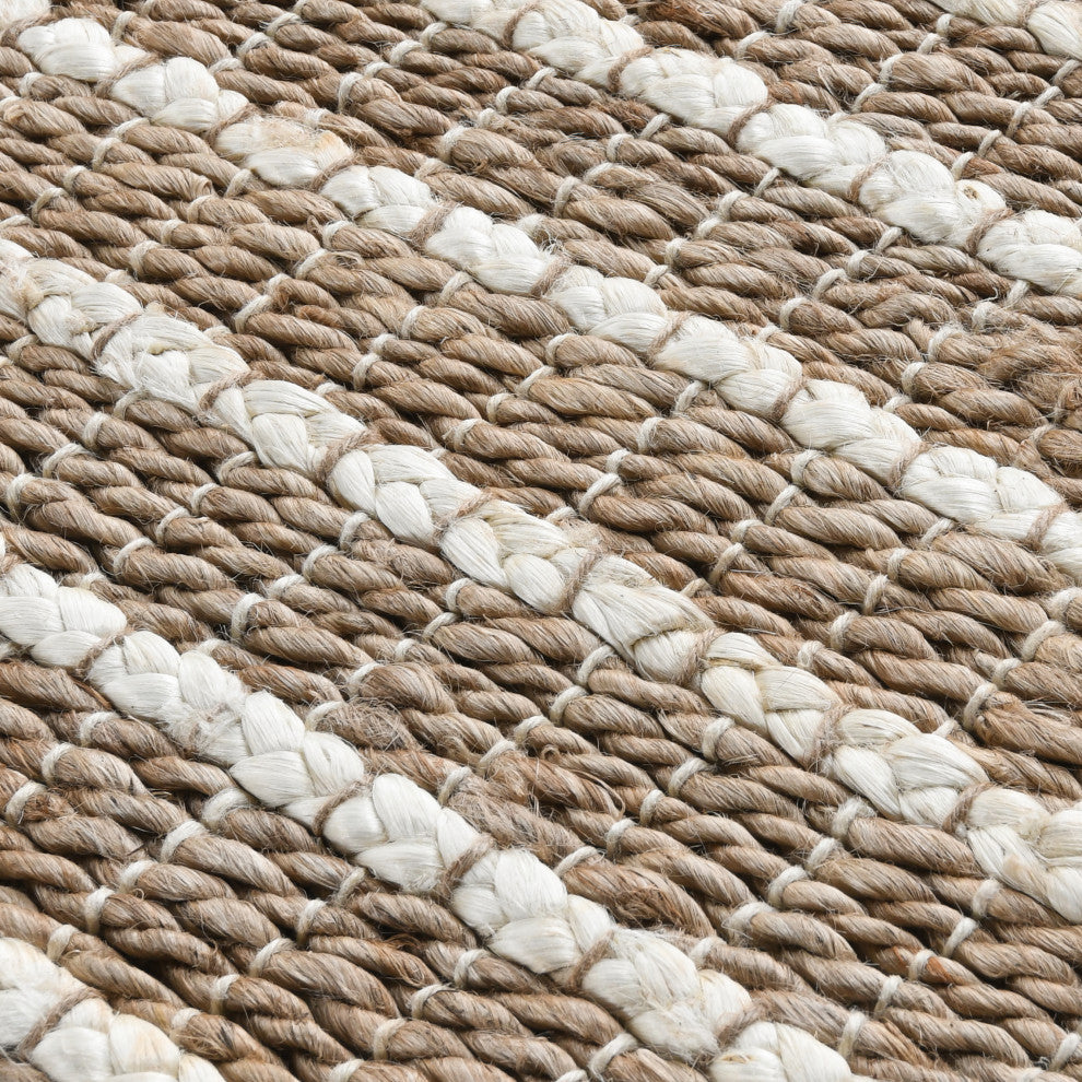 Alysa Mineral Blue Handwoven Area Rug by Kosas Home, Desert, Ivory, 5x8