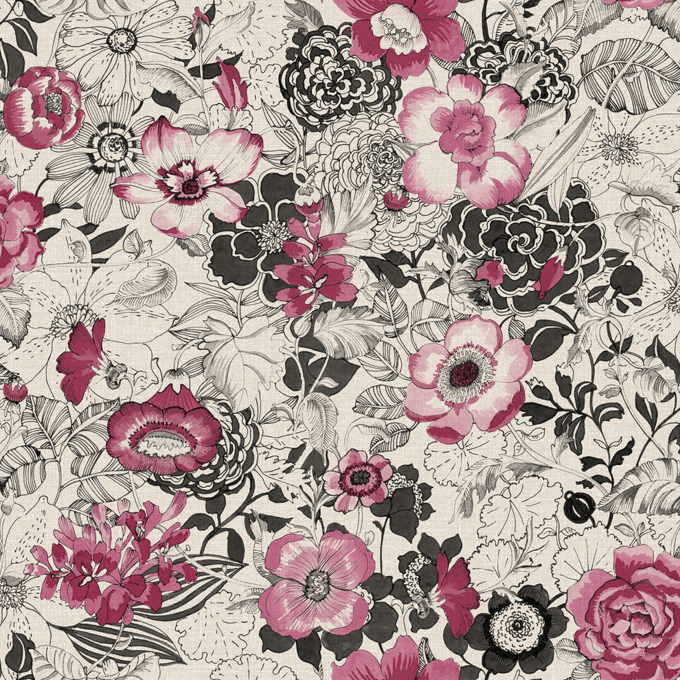 Penny Pink Floral Wallpaper Bolt