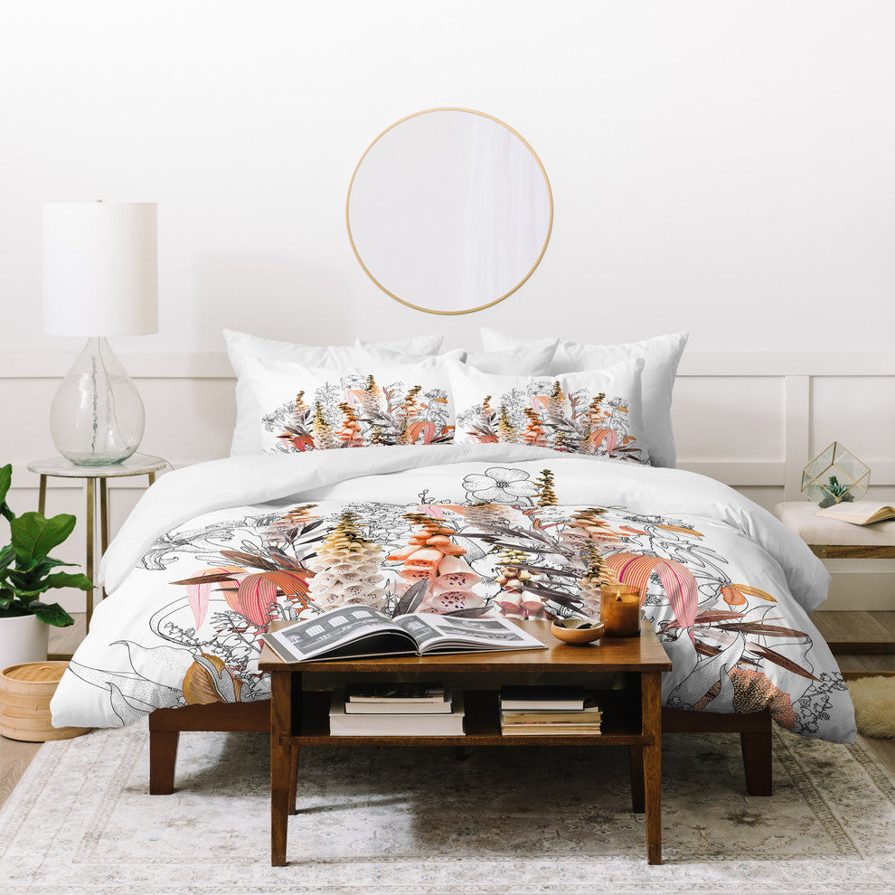 Iveta Abolina Lupines Cream Duvet Cover Set, Queen