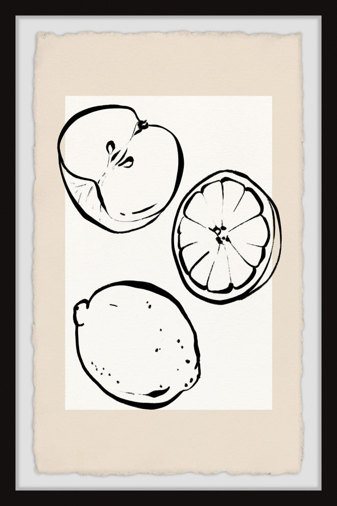 "Orange and Lemons" Framed Painting Print, 30x45