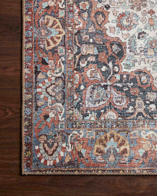 Durable Printed Wynter Area Rug by Loloi, Red/Multi, 2'-3" X 3'-9"