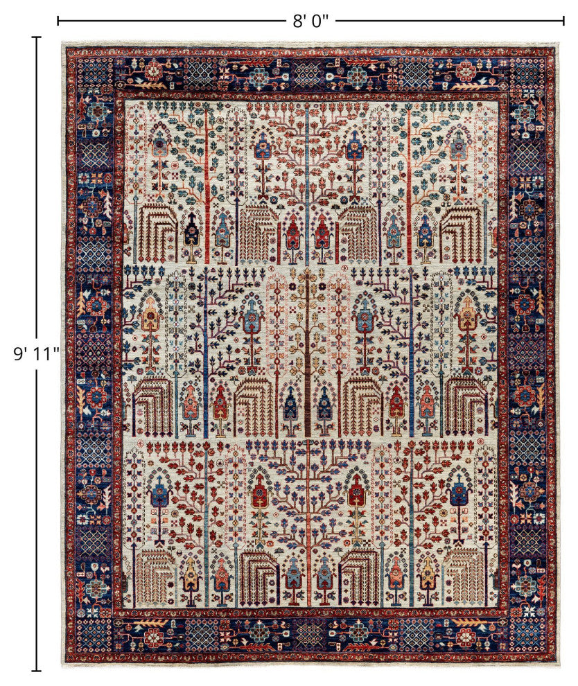 Serapi One-of-a-Kind Hand-Knotted Area Rug Light Gray, 8'0" x 9'11"