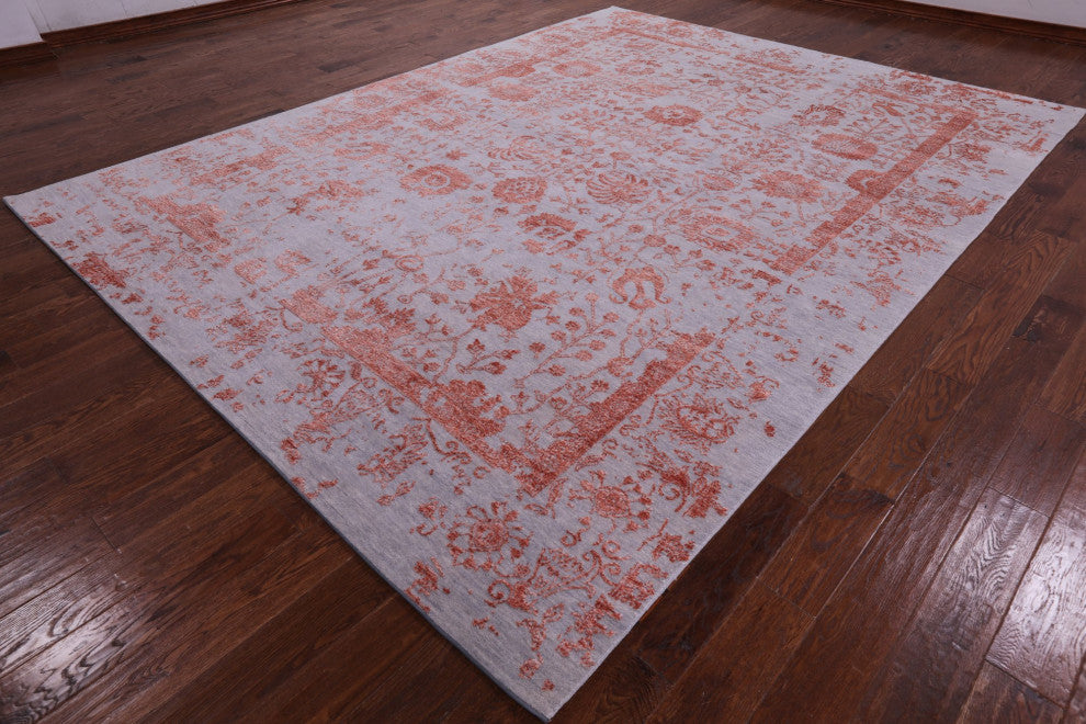 Wool and Silk Persian Handmade Rug 9' 0" X 12' 0" Q6277