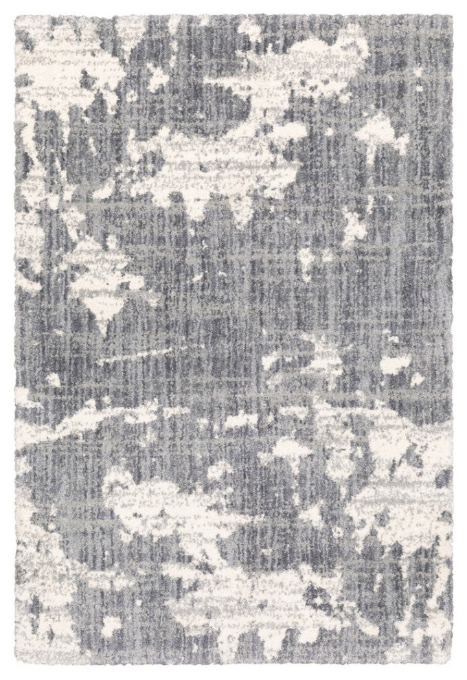 8'X10' Grey And Ivory Grey Matter  Area Rug