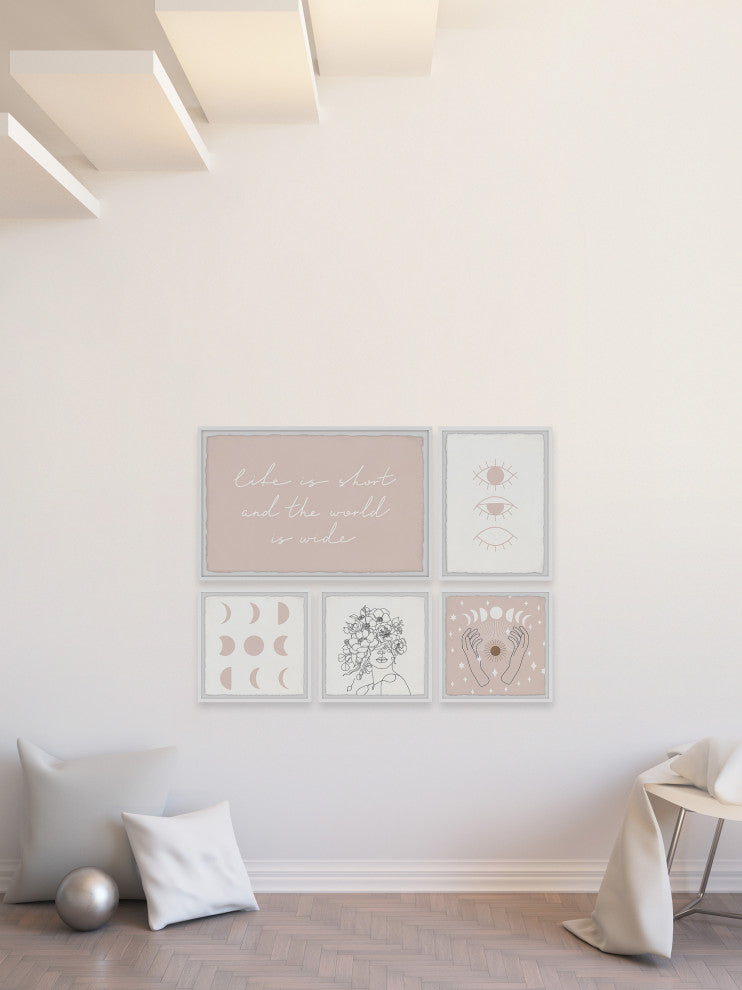 Healing Moon Pentaptych, 5-Piece Set