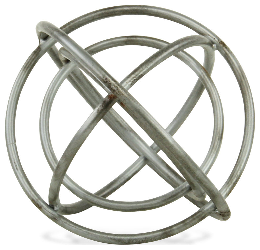 Nebulus Metal Orb Decor, Gray
