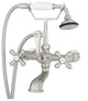 Wall-mount Faucet with British Telephone Handle, Brushed Nickel