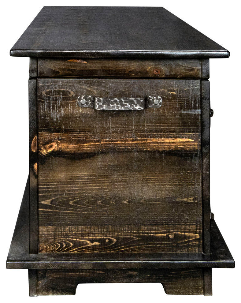 Big Sky Collection Rugged Sawn 4' Blanket Chest, Jacobean Stain