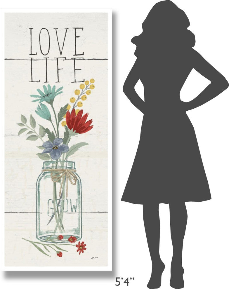 "Blooming Thoughts X" Digital Paper Print by Janelle Penner, 26"x62"