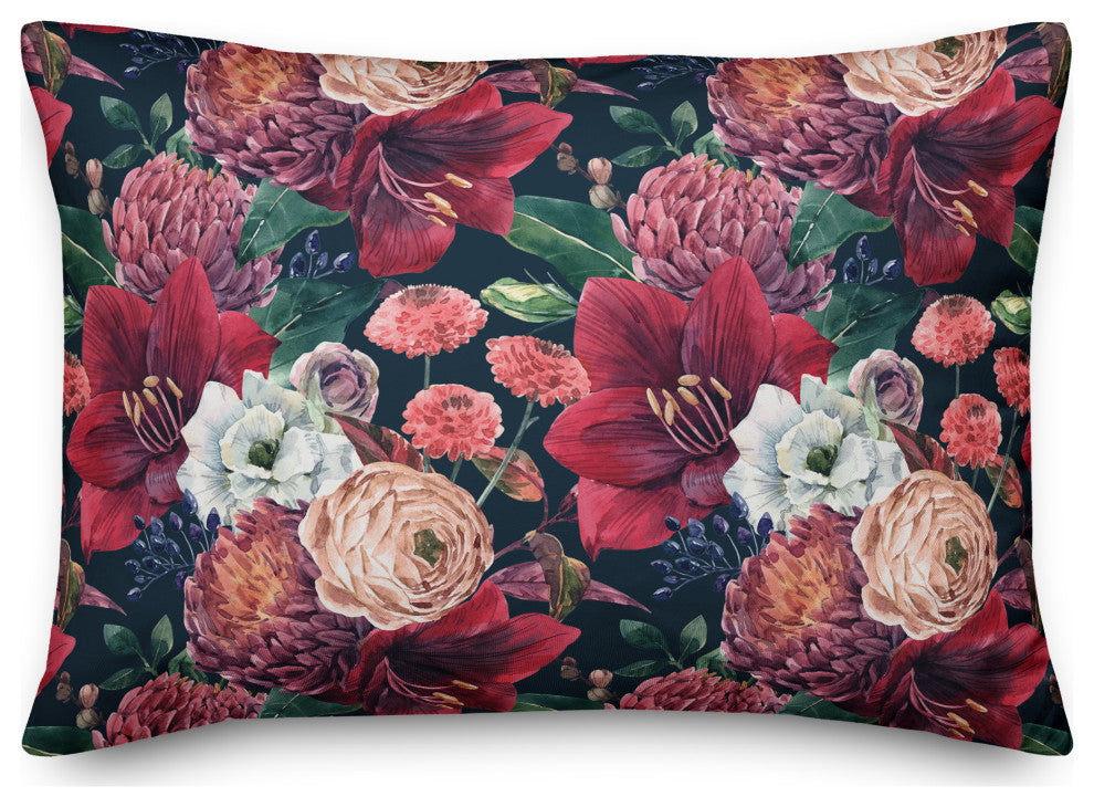 Jewel Bouquets 14x20 Indoor / Outdoor Pillow