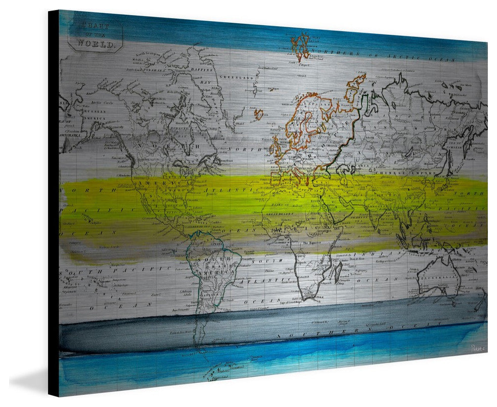 "Global Greeners" Print on Brushed Aluminum, 45"x30"