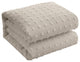 Beige Twin Polyester 220 Thread Count Washable Duvet Cover Set