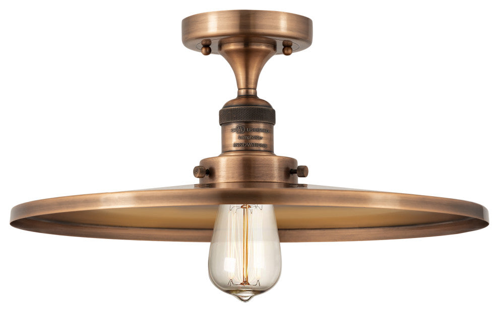 Innovations Lighting 517-1CH-AC-MFR-AC-16-LED 1 Light 16" Semi-Flush Mount