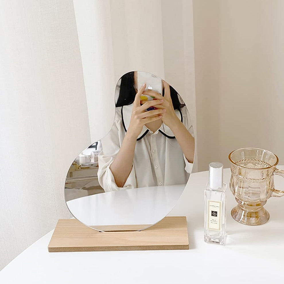 Table Top Beveled Makeup Vanity Mirrors
