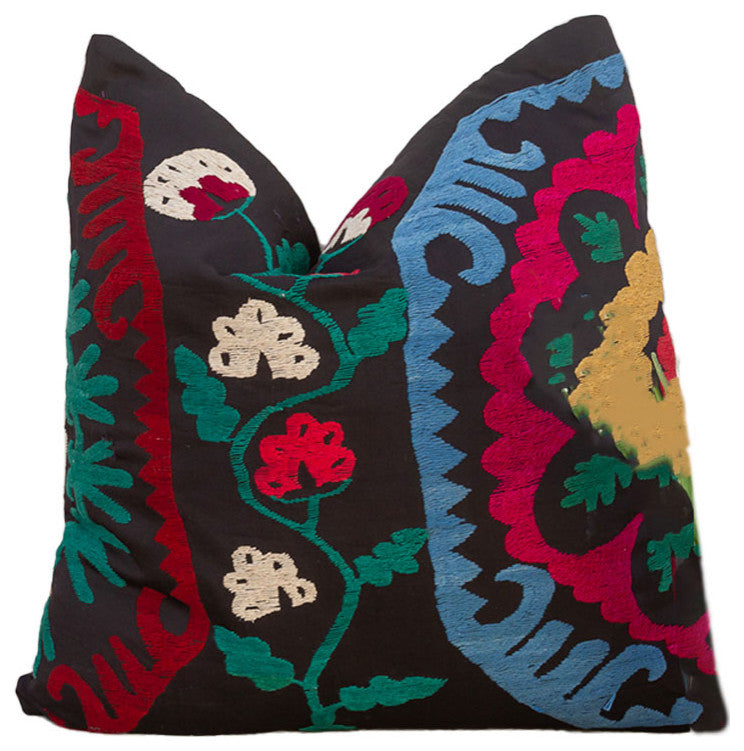 Esin Vintage Suzani Square Pillow