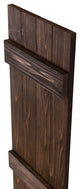 Traditional Board and Batten Exterior Shutters Pair, Coffee Brown, 84"