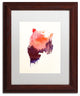 Robert Farkas 'Love Forever' Art, Wood Frame, White Mat, 14x11