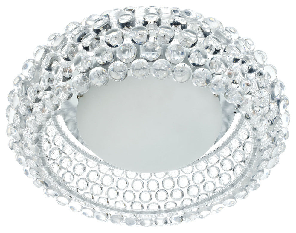 Modern Contemporary Living Dining Room 26" Ceiling Light Fixture Clear