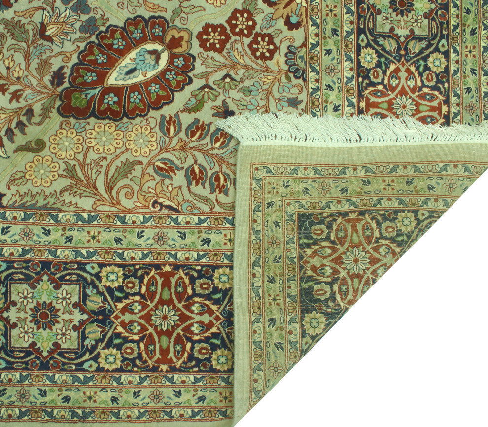 Pak-Persian Afuw Gray/Navy Rug, 9'1x12'3