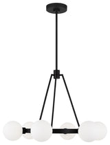 Clybourn Six Light Chandelier, Midnight Black
