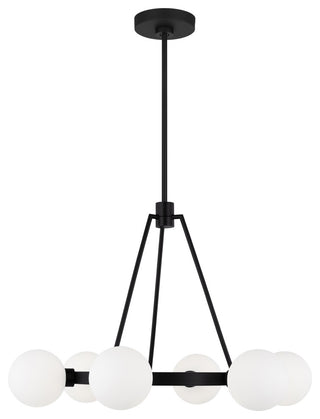Clybourn Six Light Chandelier, Midnight Black