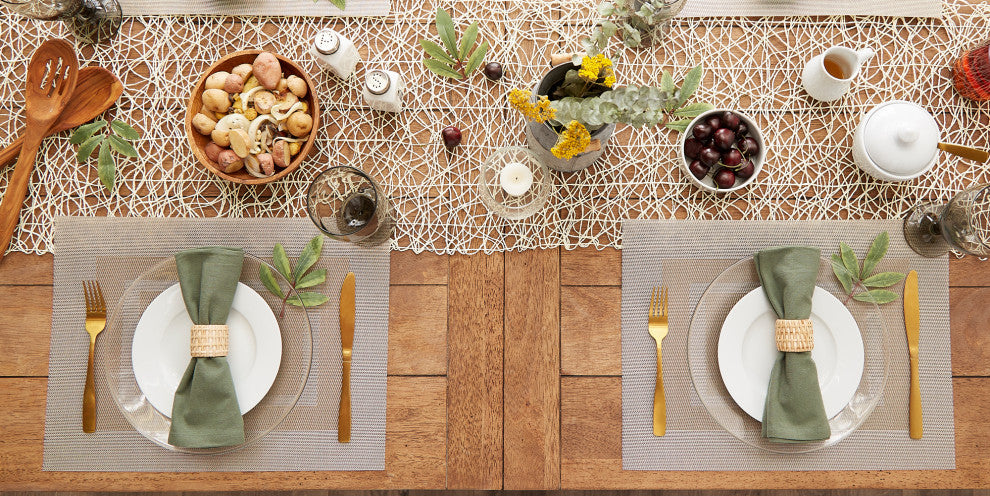 DII Stone PVC Doubleframe Placemat 6 Piece