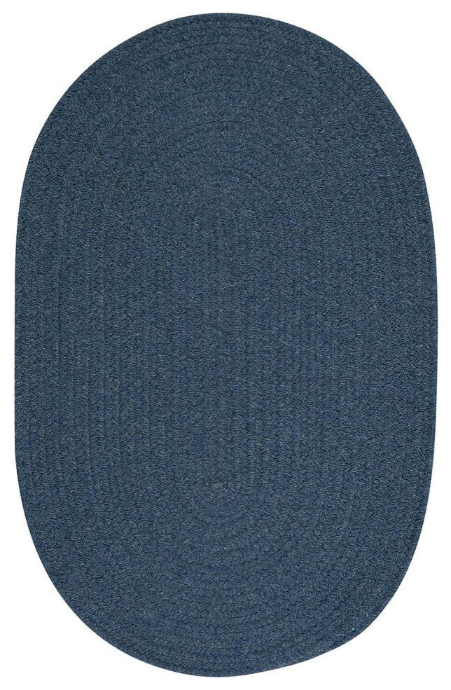 Colonial Mills Rug Bristol Federal Blue Round, 9x9