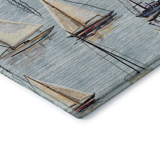 Addison Premium Washable Mayfield AMF153 Blue 9' x 12' Rug