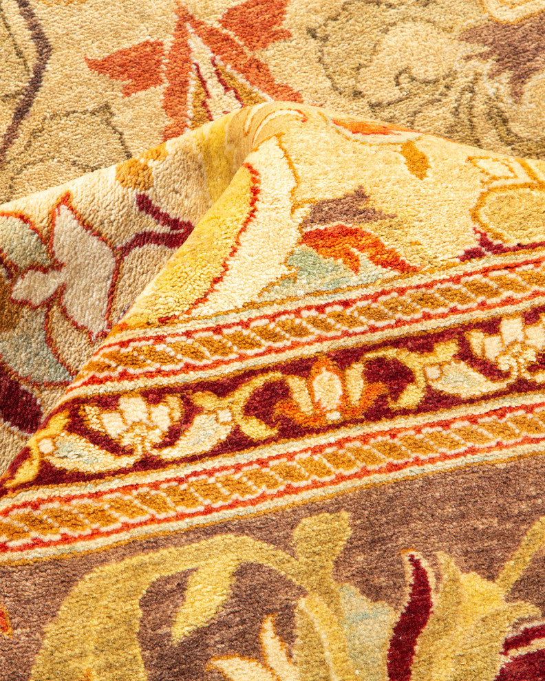 Mogul, One-of-a-Kind Hand-Knotted Area Rug Yellow, 8'1"x10'8"