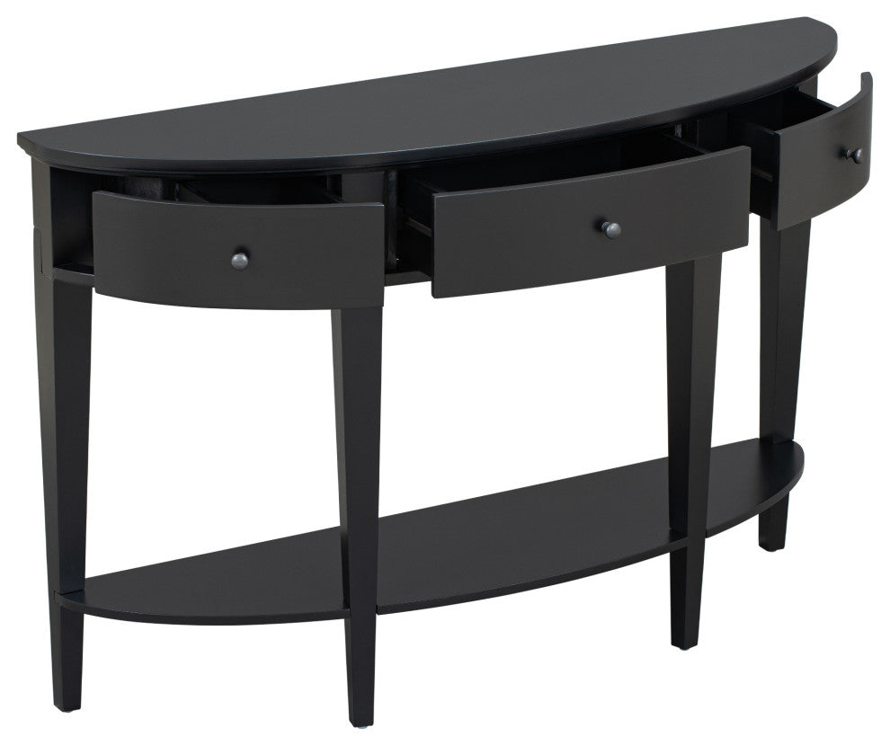 Gewnee Modern Curved Console Table Sofa Table