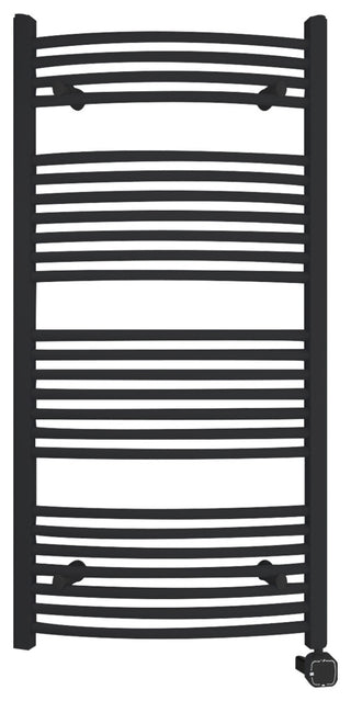 HEATGENE Smart Towel Warmer With Timer and Temperature Control, Matt Black