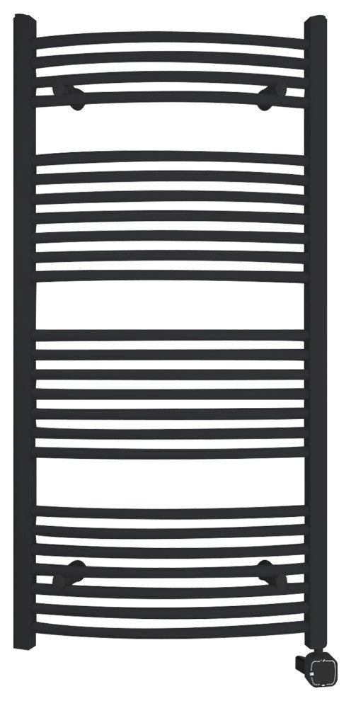 HEATGENE Smart Towel Warmer With Timer and Temperature Control, Matt Black