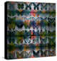 "Butterflies Squared" UV Ink Print on Brushed  Aluminum, 40"x40"
