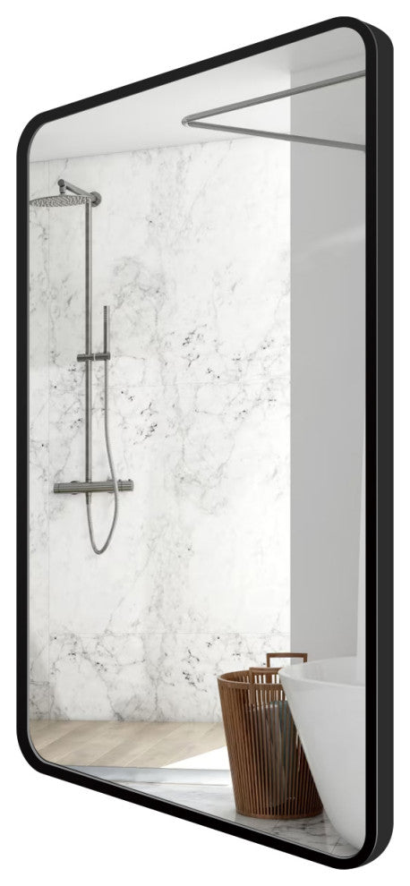 Framed Bathroom Mirror, Rectangular Mirror, Horizontal/Vertical, 24"x36