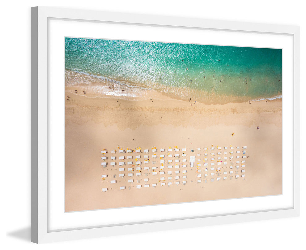 "Beach Goers" Framed Painting Print